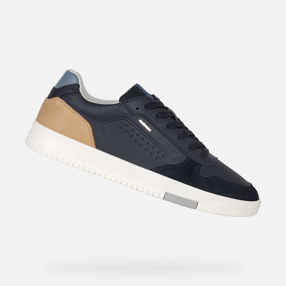 Geox Erkek Spor Ayakkabı Lacivert/Kahverengi - Segnale - QLZ-935012